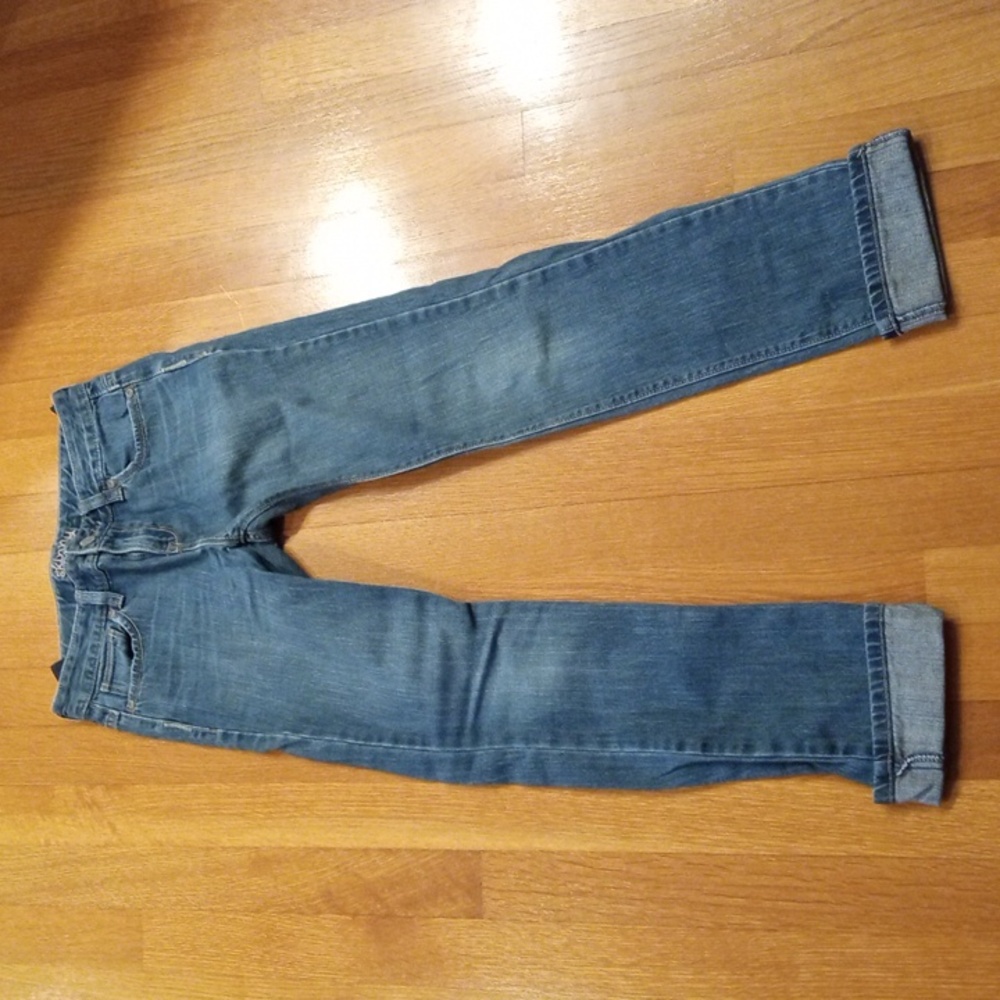 Y2K Old Navy Skinny Cropped Ankle Jeans casual low rise girls vintage, 12